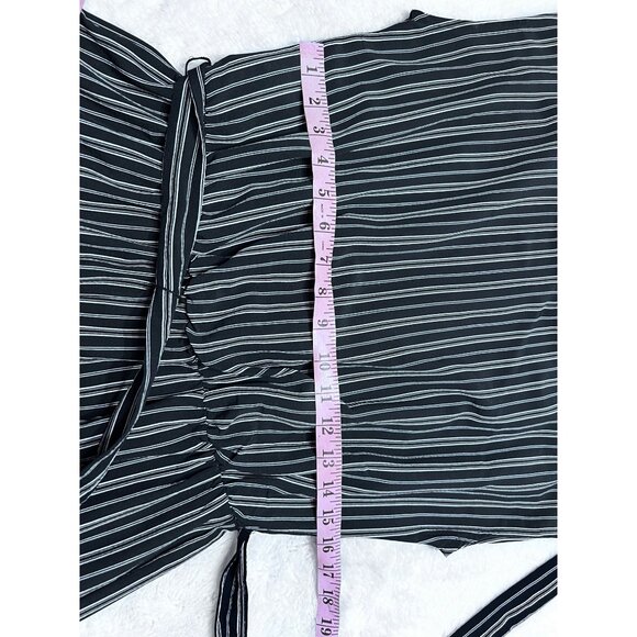 En Focus Studio Striped Jumpsuit Size 10 Black & White - Picture 4 of 6